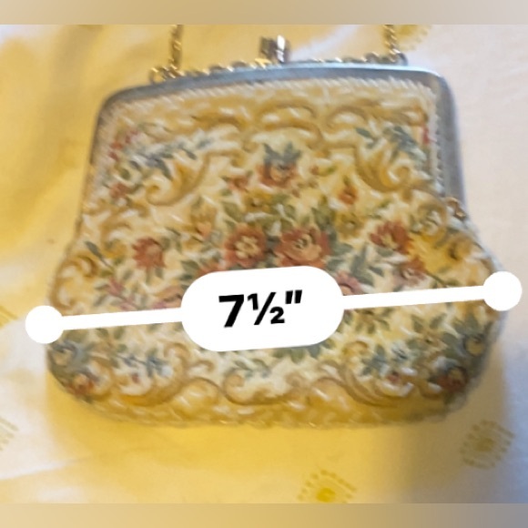 Antique Tapestry Micro Bead Purse - Picture 10 of 11